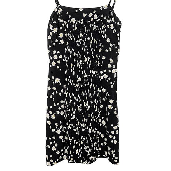 NWT Princess Polly Adrianna Mini Dress Black Daisy Print Floral Sundress Size 2 - Picture 5 of 9
